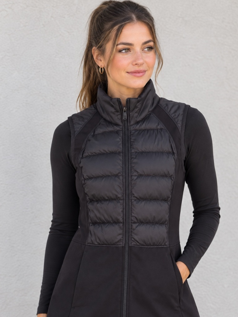 LULULEMON Down For It All Vest Goose Feather Women’s Size 6 Black